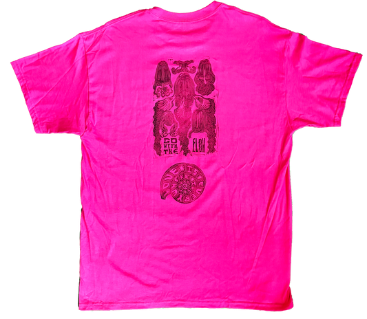 Large - One of a Kind Short Sleeve Linoleum Printed T Shirt