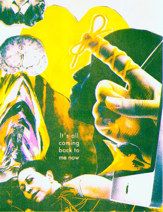 Its All Coming Back to Me Now Risograph Print